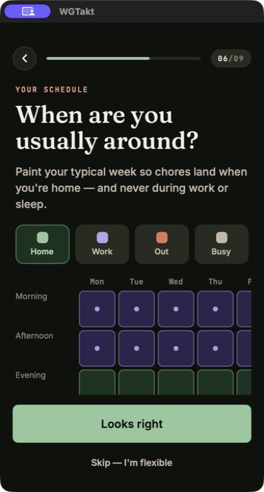 Painting a typical week